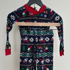 Hanna Andersson Kids Pajama Set with Red and Blue